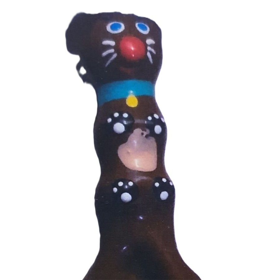 CONDOMERIE – HANDPAINTED NOVELTY CONDOMS BROWN DACHSHUND XL