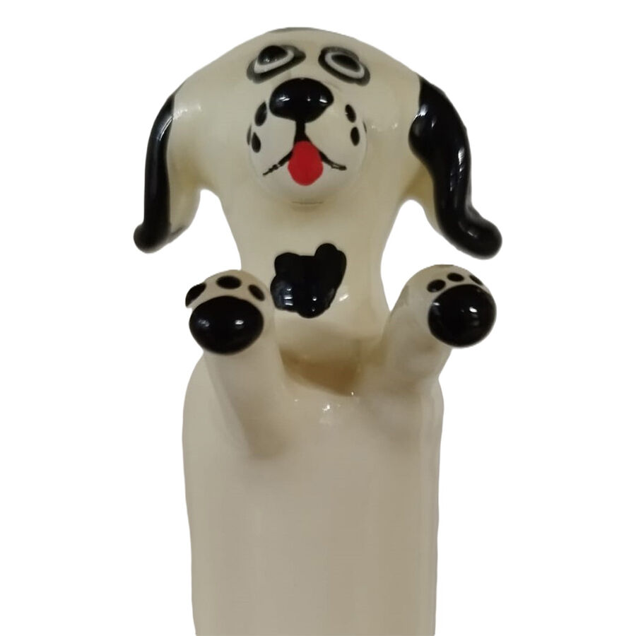 CONDOMERIE – HANDPAINTED NOVELTY CONDOMS HAPPY WHITE DOG XL