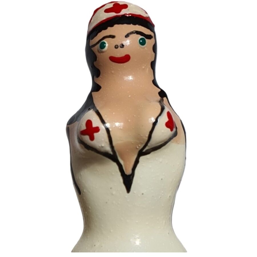 CONDOMERIE – HANDPAINTED NOVELTY CONDOMS NURSE BLOND