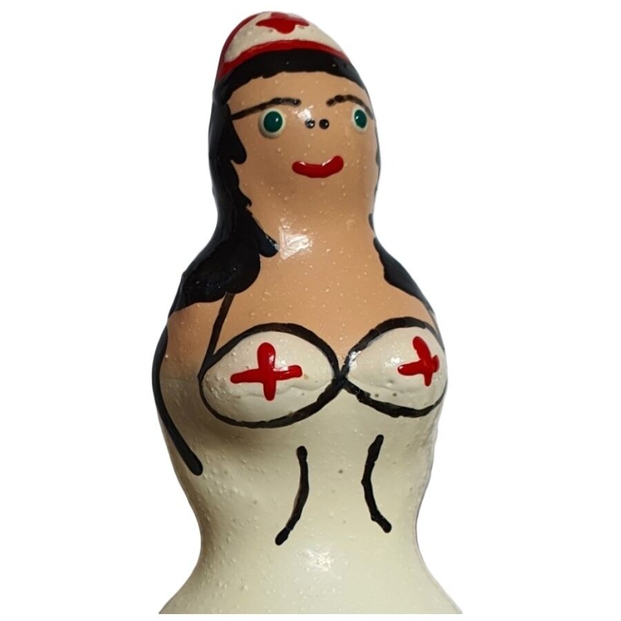 CONDOMERIE – HANDPAINTED NOVELTY CONDOMS NURSE BLACK