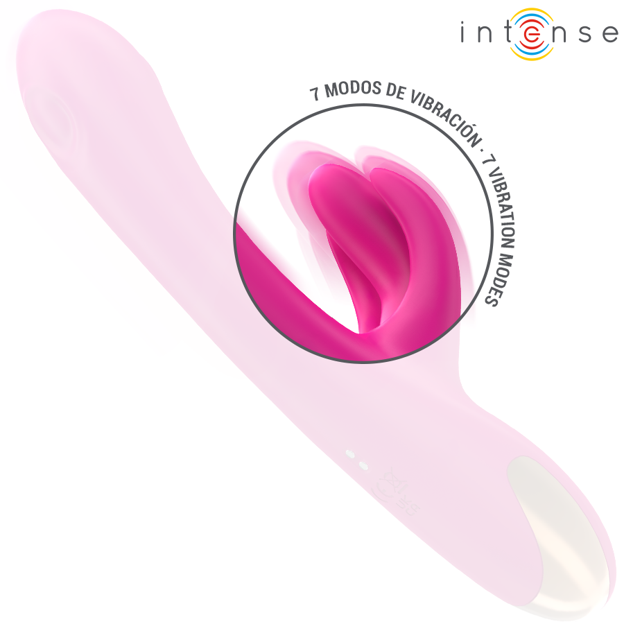 INTENSE - BRITNEY MULTIFUNCTION RABBIT VIBRATOR 23 CM PINK - Image 5