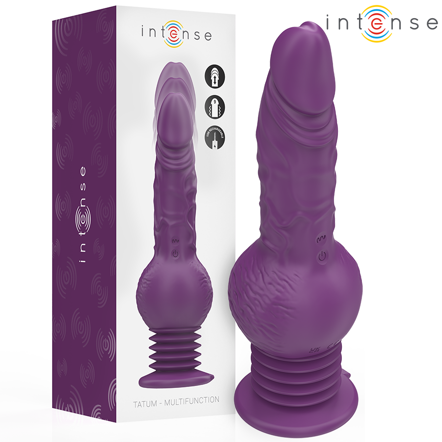 INTENSE – TATUM MULTIFUNCTION VIBRATOR WITH UP AND DOWN VIBRATION 24 CM PURPLE