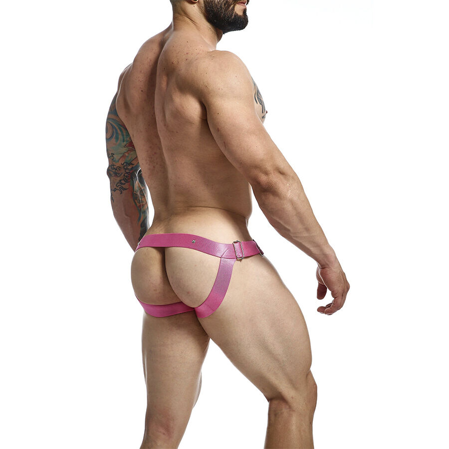 MOB - DNGEON JOCKSTRAP PINK COCK RING ONE SIZE - Image 4