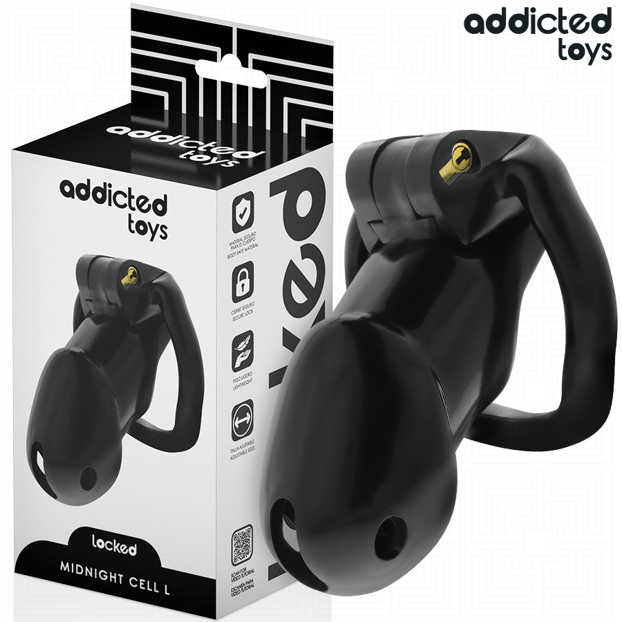 ADDICTED TOYS LOCKED – MINDNIGHT CELL PENIS CAGE SIZE L