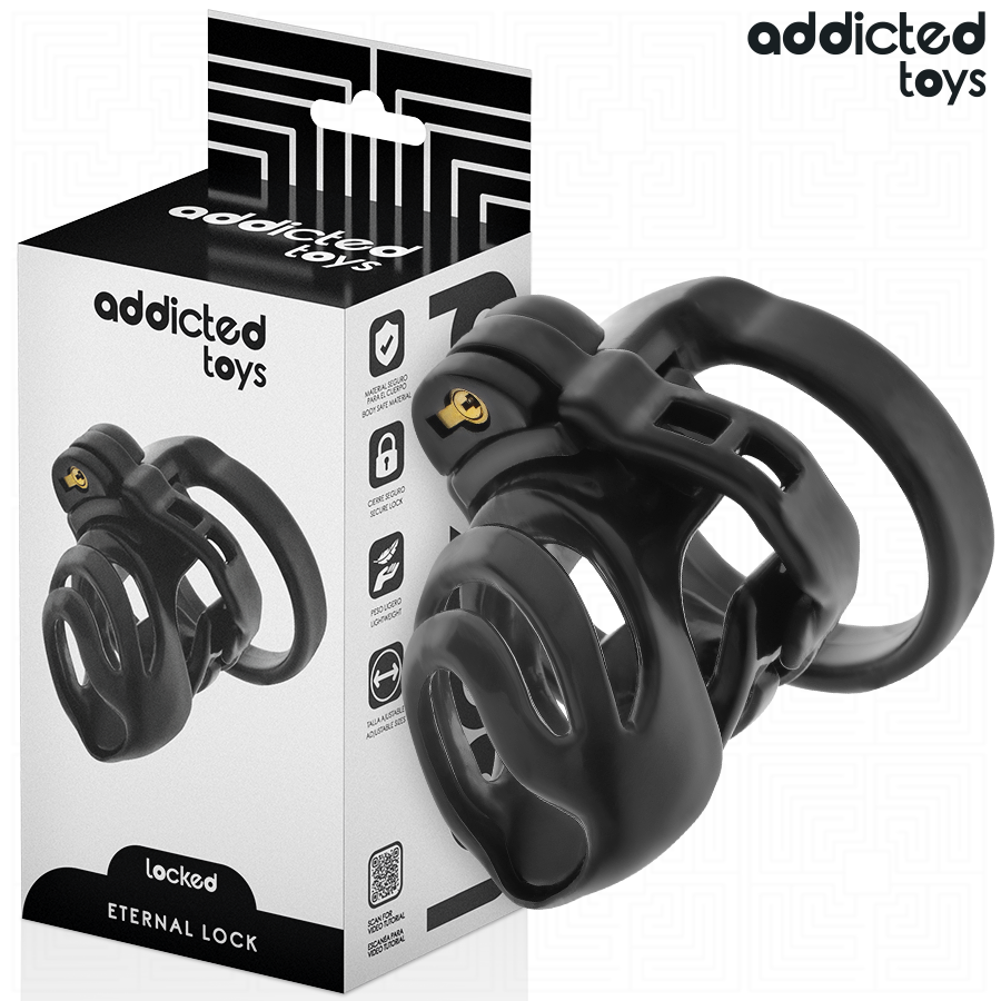 ADDICTED TOYS LOCKED – ETERNAL LOCK PENIS CAGE 9 CM
