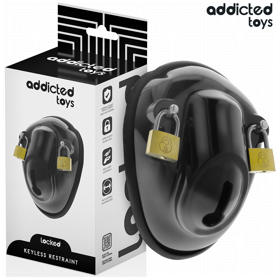ADDICTED TOYS LOCKED – KEYLESS RESTRAINT PENIS CAGE 11.5 CM
