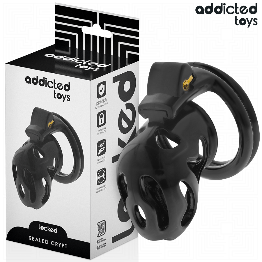 ADDICTED TOYS LOCKED – SEALED CRYPT PENIS CAGE 8 CM