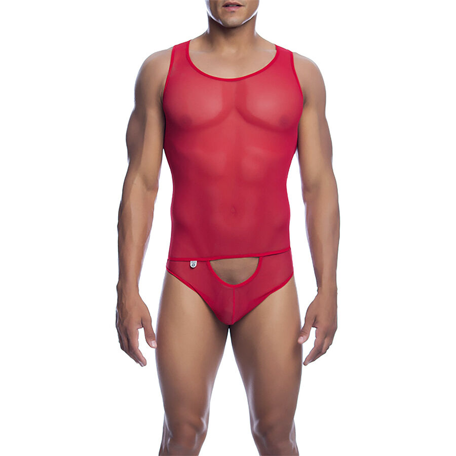 MOB – BODYSHEER TRANSPARTE ROJO TALLA S/M