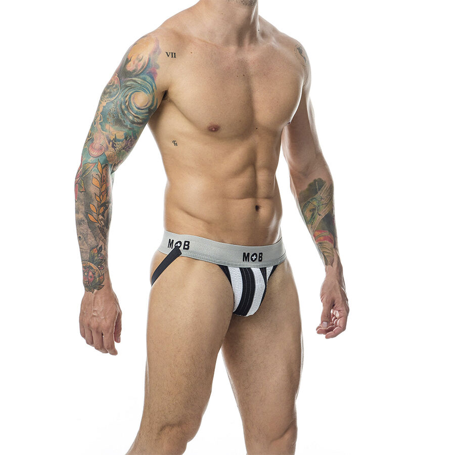 MOB - JOCK CLASICO STRIPE BLANCO TALLA S - Image 3