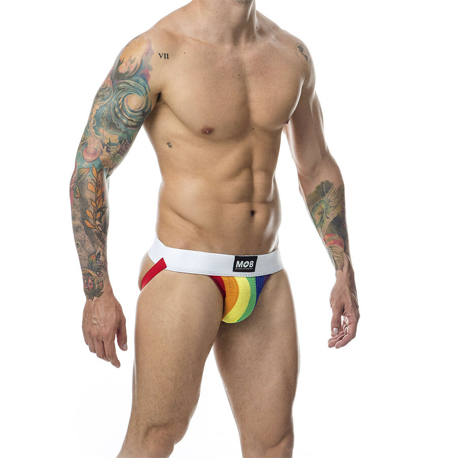 MOB - JOCK CLASICO STRIPE RAINBOW TALLA S - Image 3