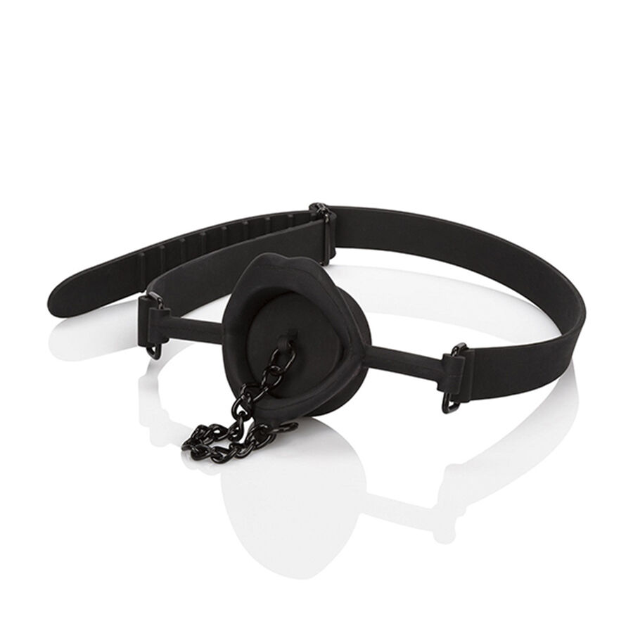 CALEXOTICS – SCANDAL GAG WITH BLACK SILICONE PLUG