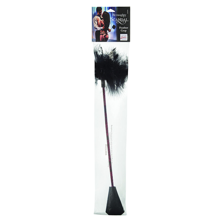 CALEXOTICS – SCANDAL BLACK FEATHER WHIP