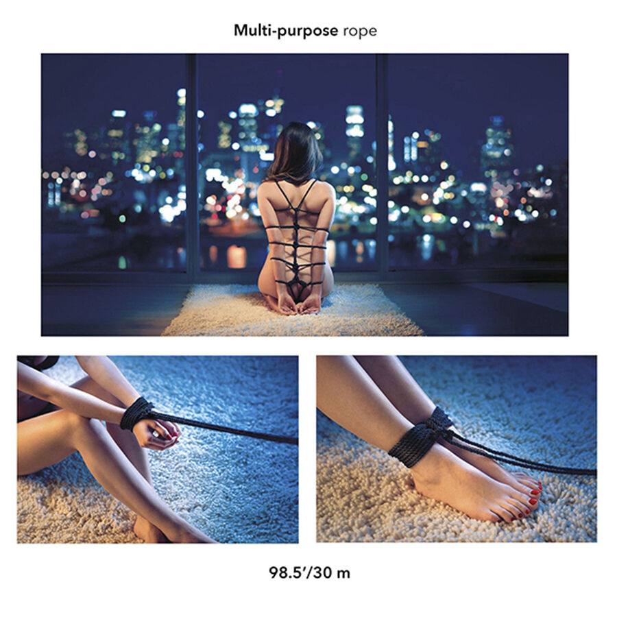 CALEXOTICS - SCANDAL BLACK BDSM ROPE 30 M - Image 4