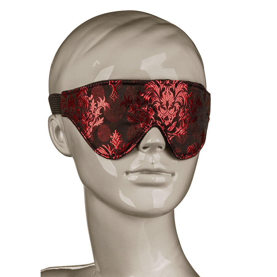 CALEXOTICS – SCANDAL OPAQUE EYE MASK WITH RED DETAILS