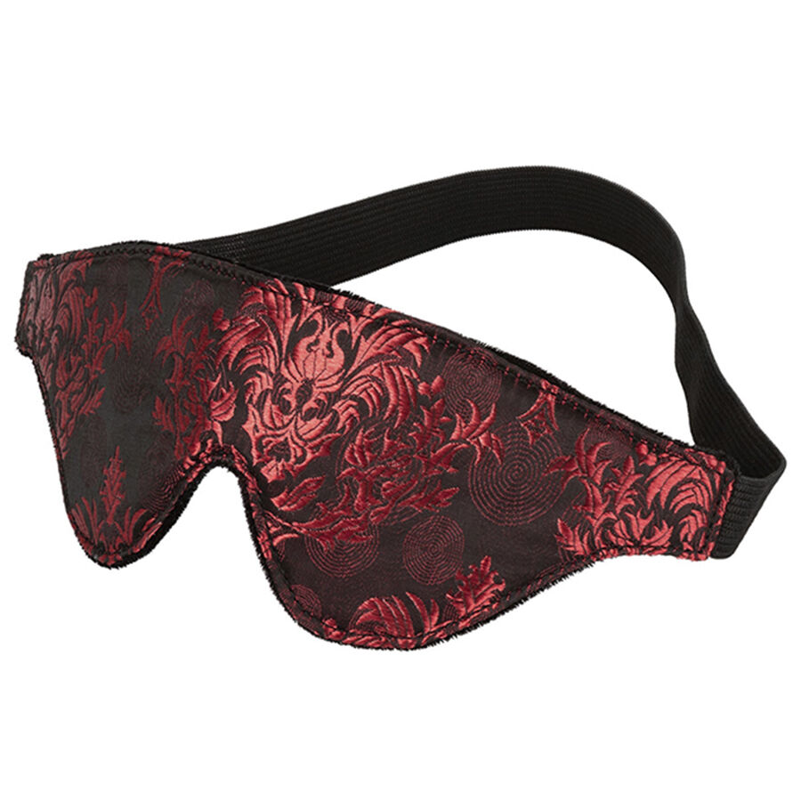 CALEXOTICS – SCANDAL OPAQUE EYE MASK WITH RED DETAILS