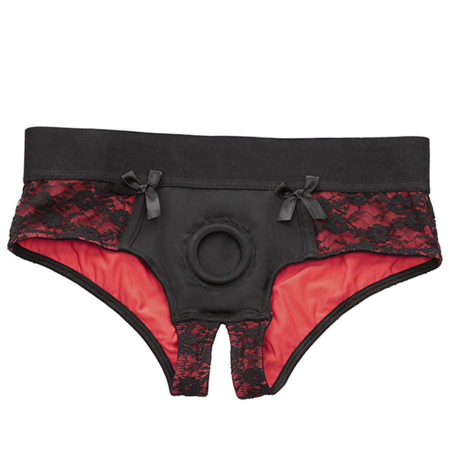 CALEXOTICS – SCANDAL SET DE BRAGUITAS SIN ENTREPIERNAS CON DIDLO TALLA S/M