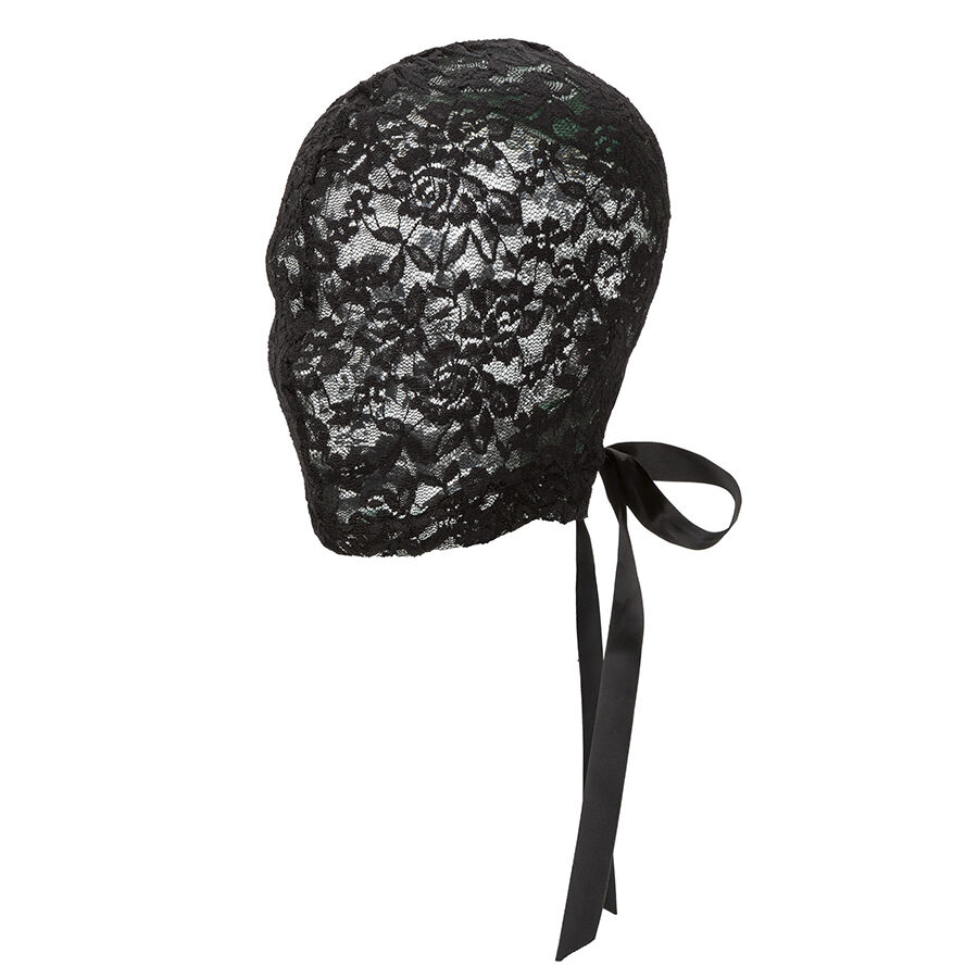 CALEXOTICS – SCANDAL BLACK LACE BALALAVA WITH BOW