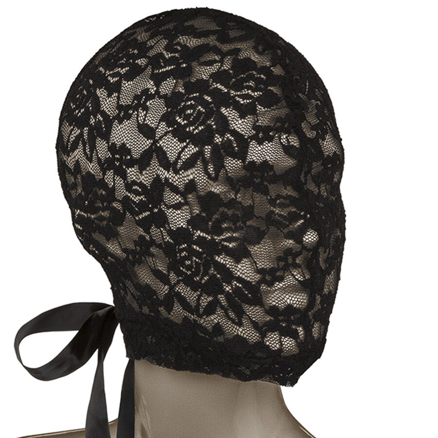CALEXOTICS – SCANDAL BLACK LACE BALALAVA WITH BOW
