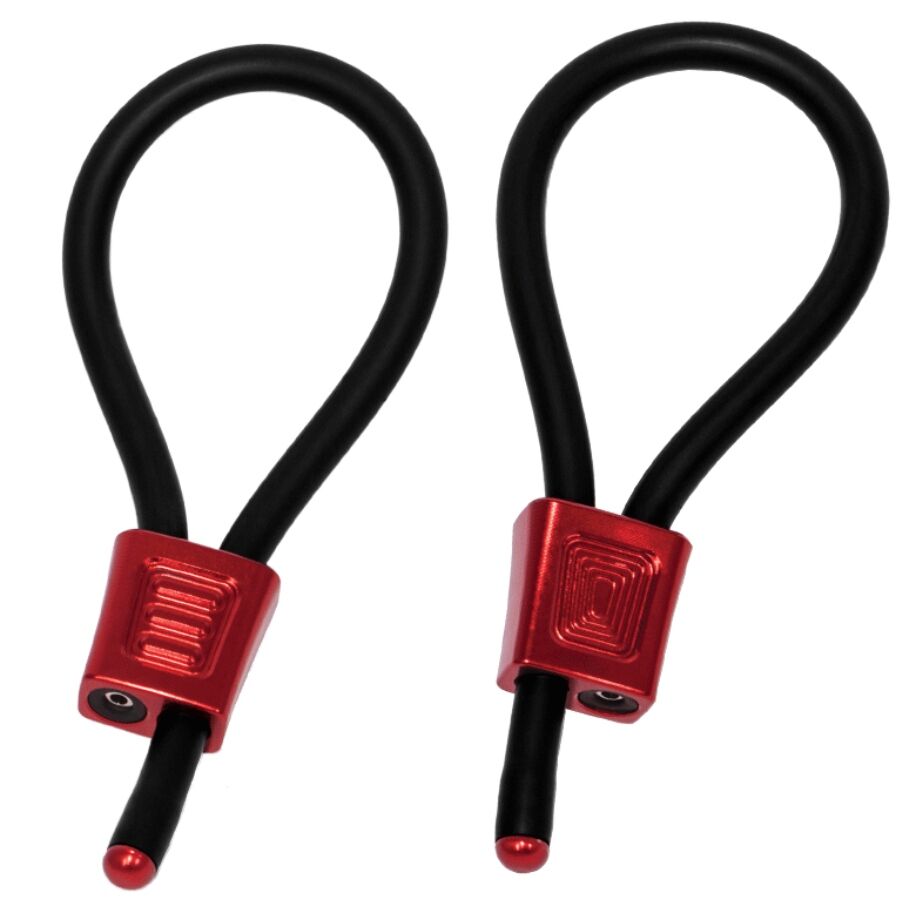 ELECTRASTIM – PRESTIGE ELECTRA LOOPS ADJUSTABLE COCK RINGS RED