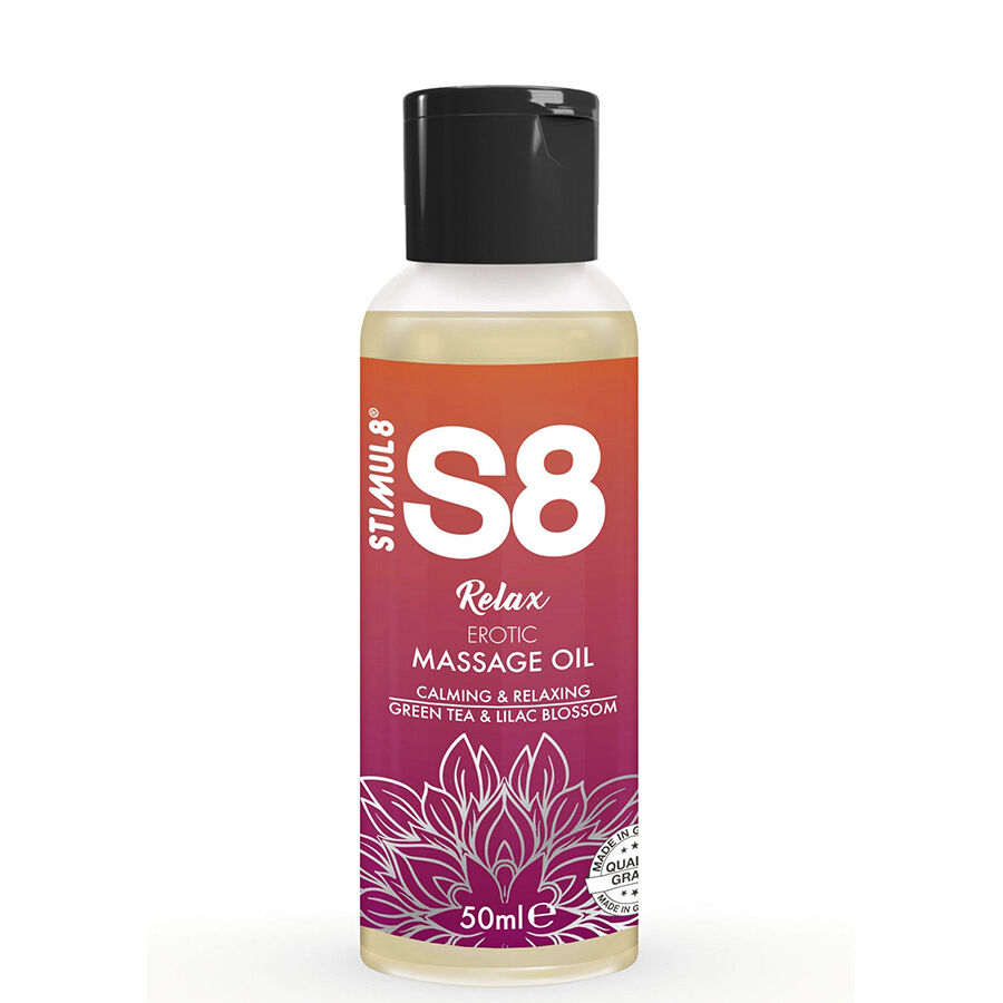 STIMUL8 – S8 RELAX EROTIC MASSAGE OIL GREEN TEA 50 ML
