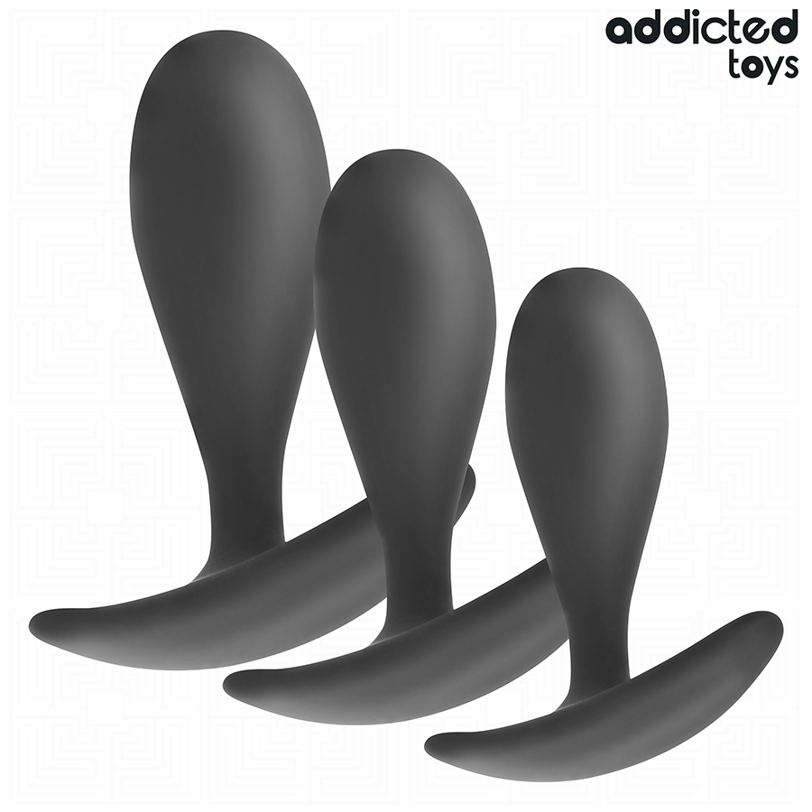 ADDICTED TOYS – SET OF 3 ANAL PLUG SILICONE MODEL 2