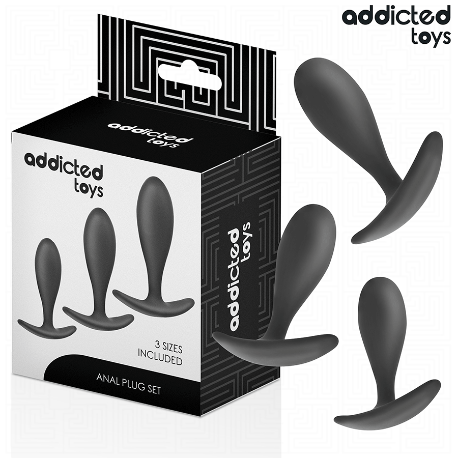 ADDICTED TOYS – SET OF 3 ANAL PLUG SILICONE MODEL 2
