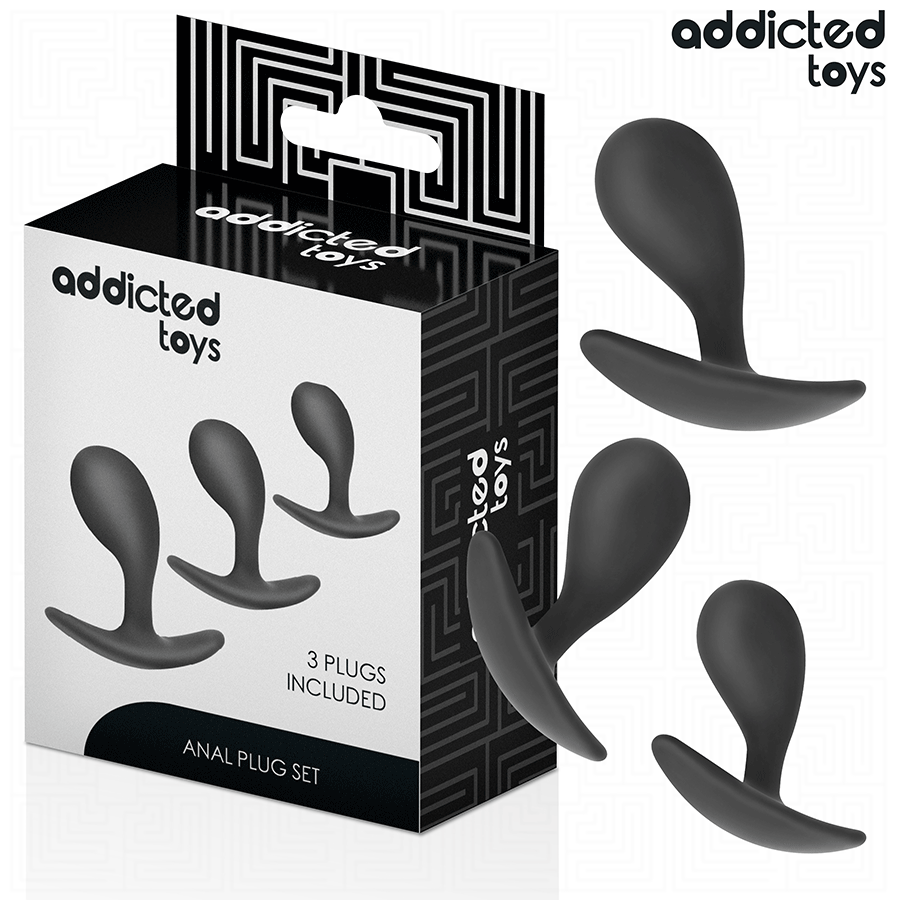 ADDICTED TOYS – SET OF 3 ANAL PLUG SILICONE MODEL 3