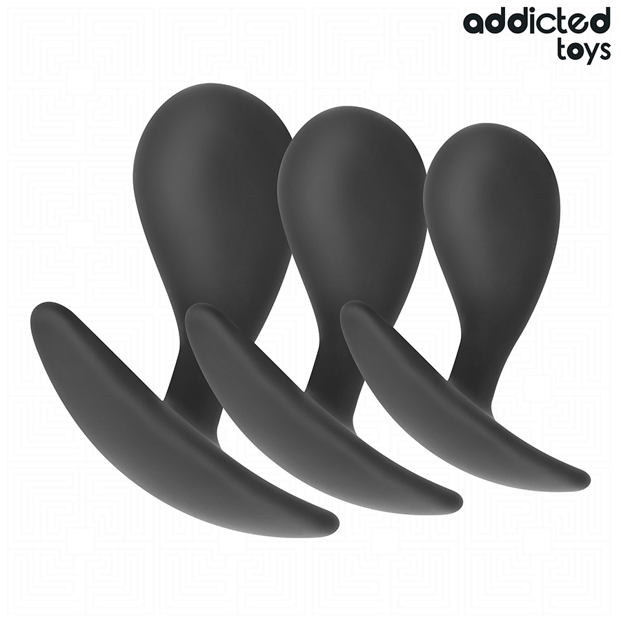 ADDICTED TOYS – SET OF 3 ANAL PLUG SILICONE MODEL 3