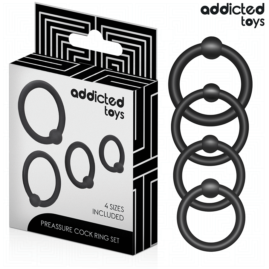 ADDICTED TOYS – SET OF PRESSURE SILICONE RINGS