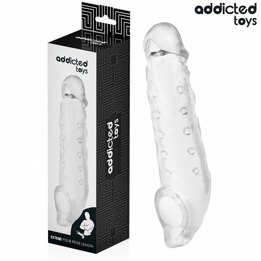 ADDICTED TOYS – TRANSPARENT PENIS SHEATH SIZE M 27 CM