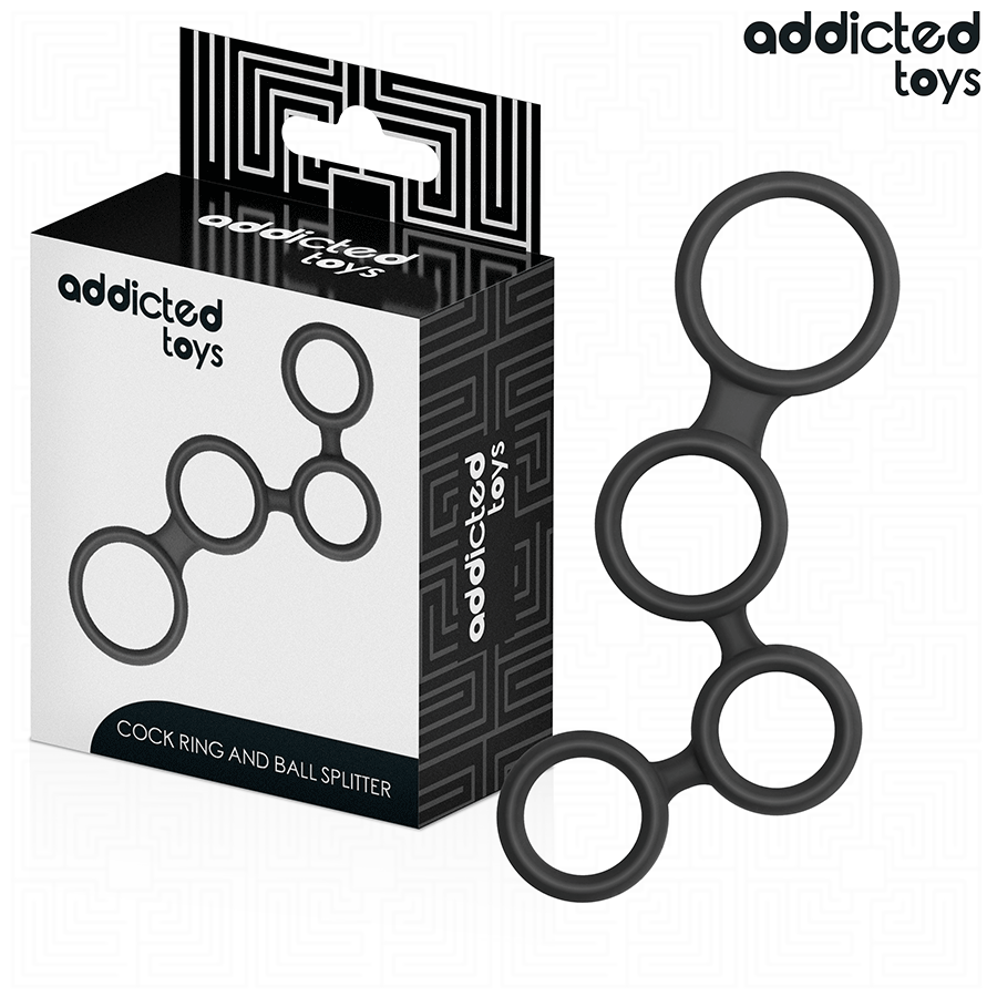 ADDICTED TOYS – PENIS RING WITH DIVIDERS FOR TESTICLES