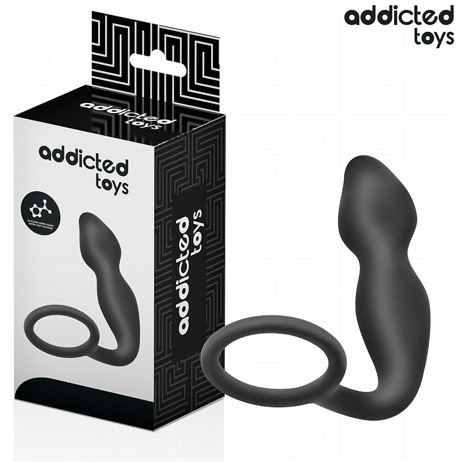 ADDICTED TOYS – ANAL PLUG WITH RING SILICONE MODEL 2