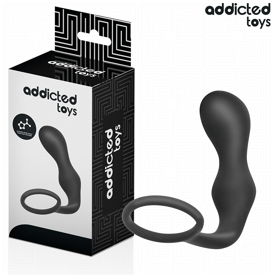 ADDICTED TOYS – ANAL PLUG WITH RING SILICONE MODEL 3
