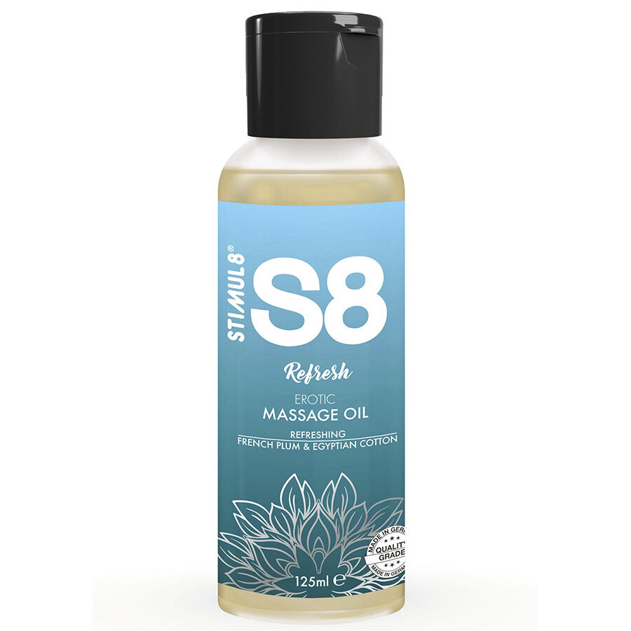 STIMUL8 – S8 REFRESH COTTON MASSAGE OIL 125 ML