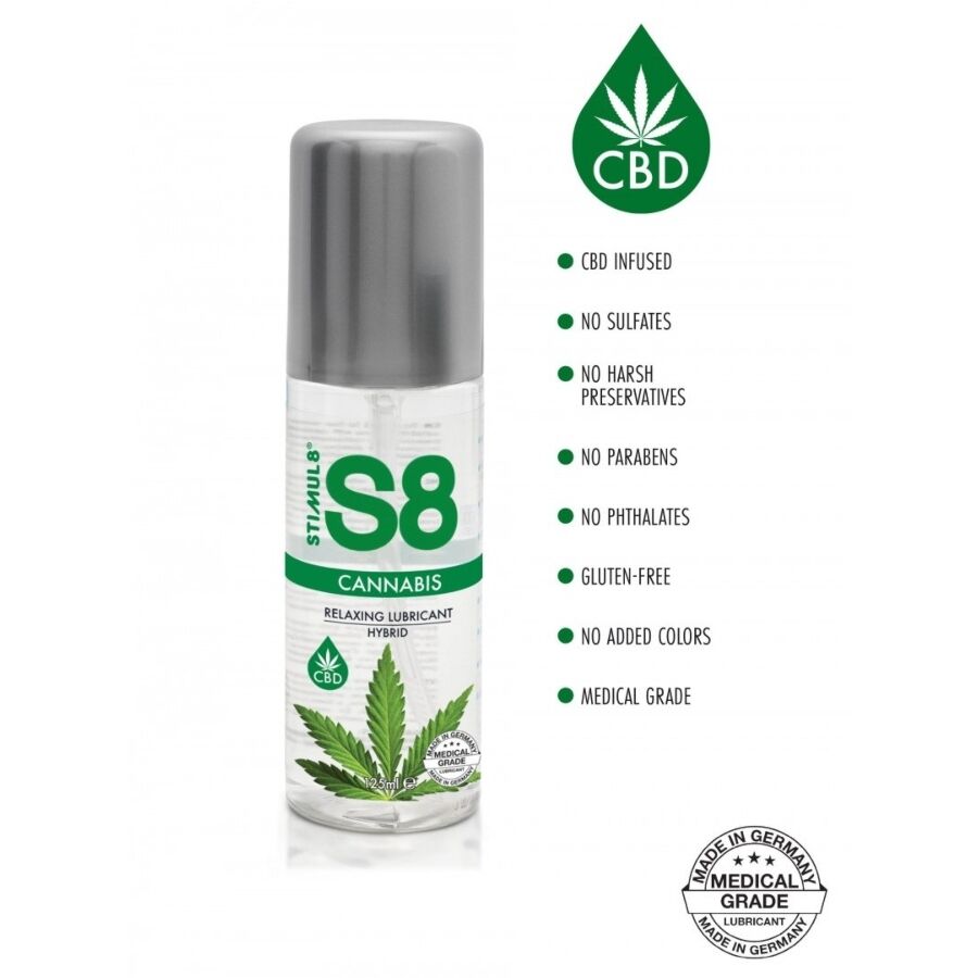 STIMUL8 – S8 CANNABIS HYBRID LUBRICANT 125 ML