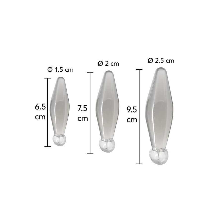 TOYJOY – ANAL PLAY 3-PIECE TRANSPARENT FINGER RIMMER
