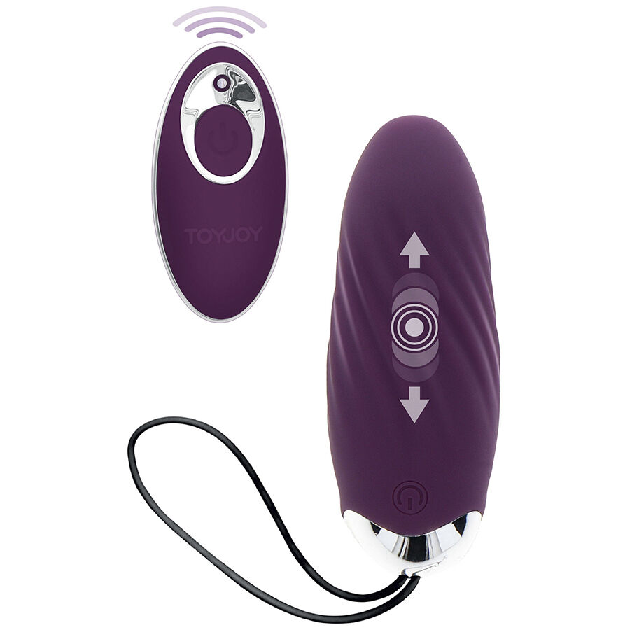 TOYJOY – HAPPINESS KNOCK KNOCK EGGSTAVAGANT VIBRATOR WITH REMOTE CONTROL PURPLE