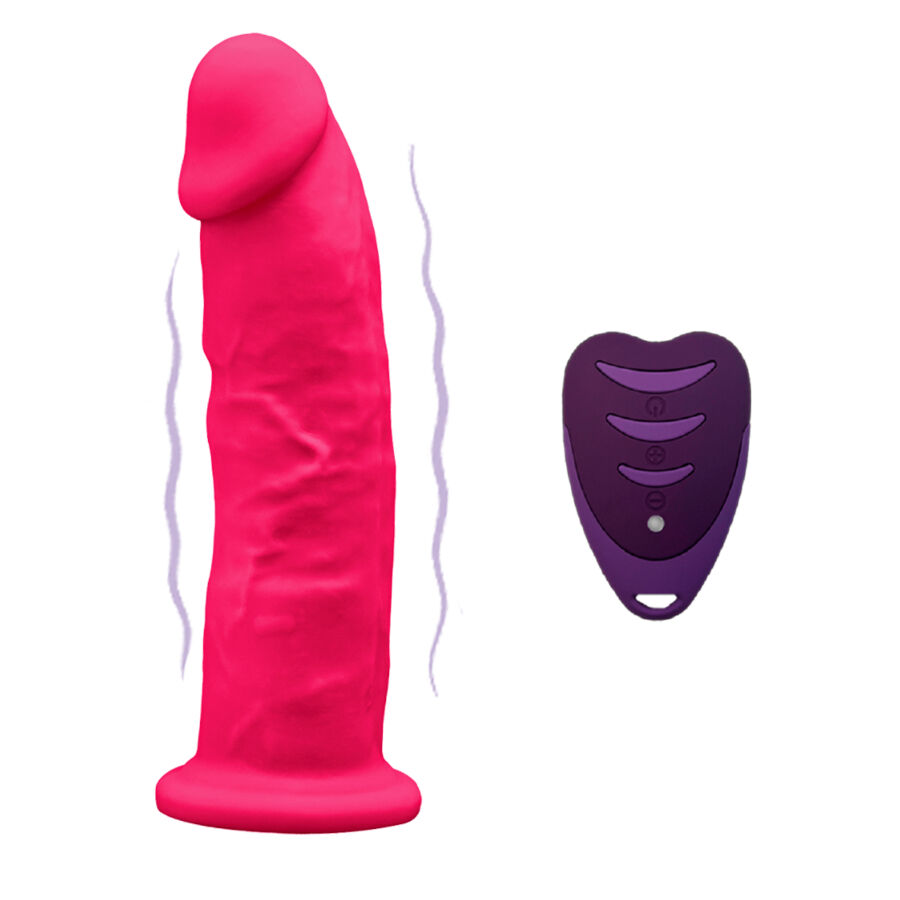 SILEXD – REALISTIC PENIS MODEL 2 PINK + REMOTE CONTROL LRS 17 CM