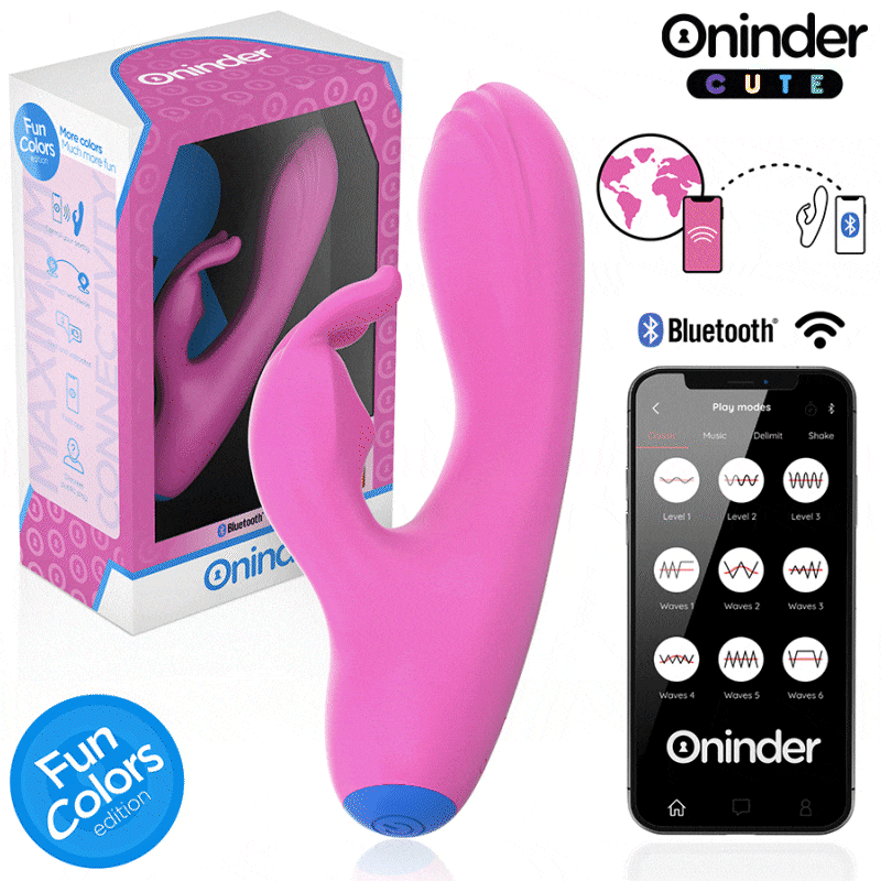 ONINDER CUTE – LOVE BUNNY VIBRATOR G-SPOT CLITORIS – FREE WORLDWIDE APP