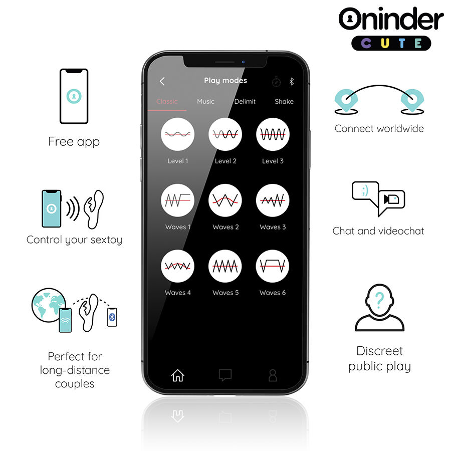 ONINDER CUTE - LOVE BUNNY G-SPOT CLITORAL VIBRATOR - FREE WORLDWIDE APP - Image 4