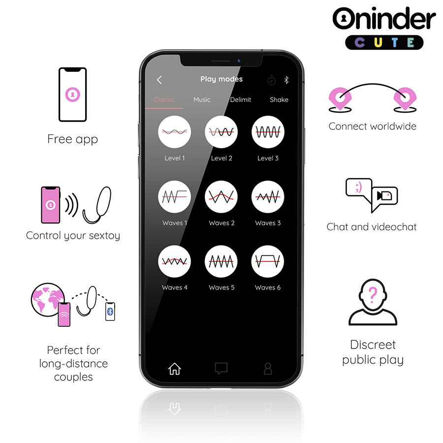 ONINDER CUTE - LOVE PLEASURE VIBRO-ROTATING EGG 360 SILICONE - FREE WORLDWIDE APP - Image 5