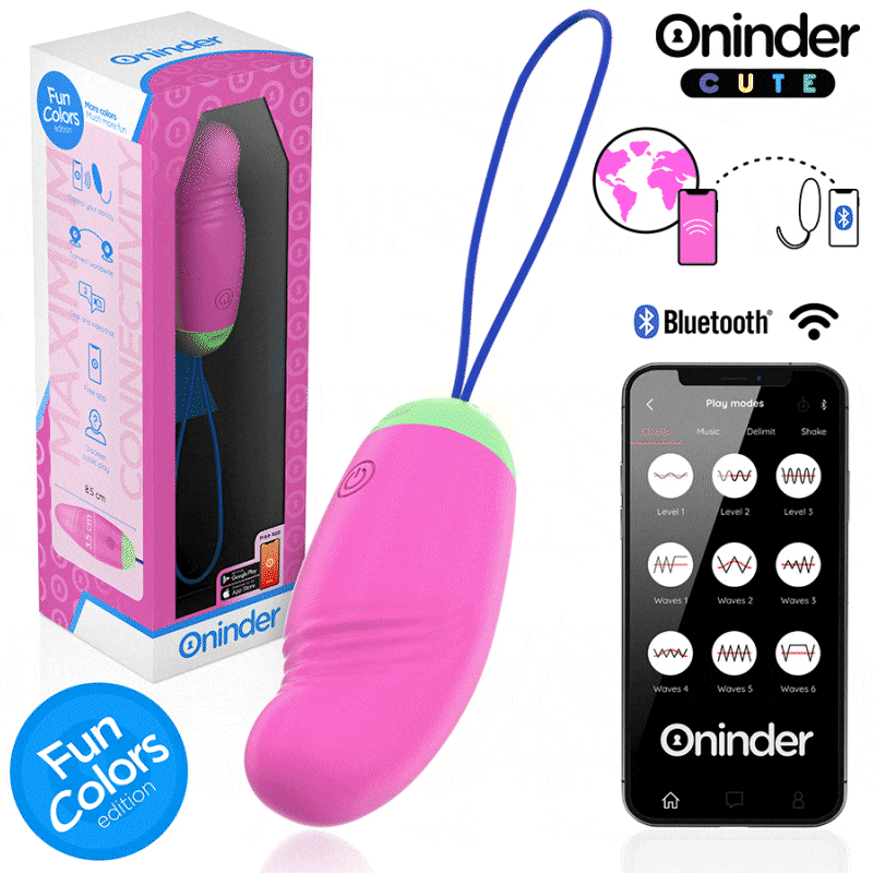 ONINDER CUTE – LOVE PLEASURE VIBRO-ROTATING EGG 360 SILICONE – FREE WORLDWIDE APP