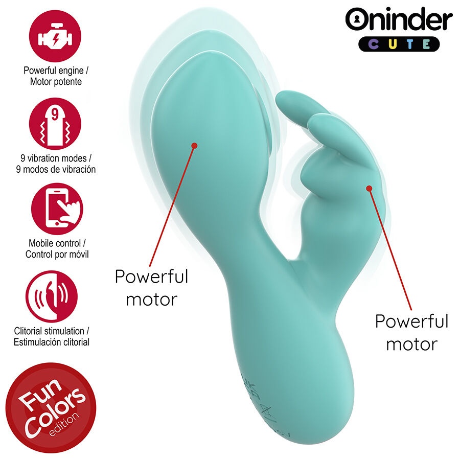 ONINDER CUTE - LOVE BUNNY G-SPOT CLITORAL VIBRATOR - FREE WORLDWIDE APP - Image 5