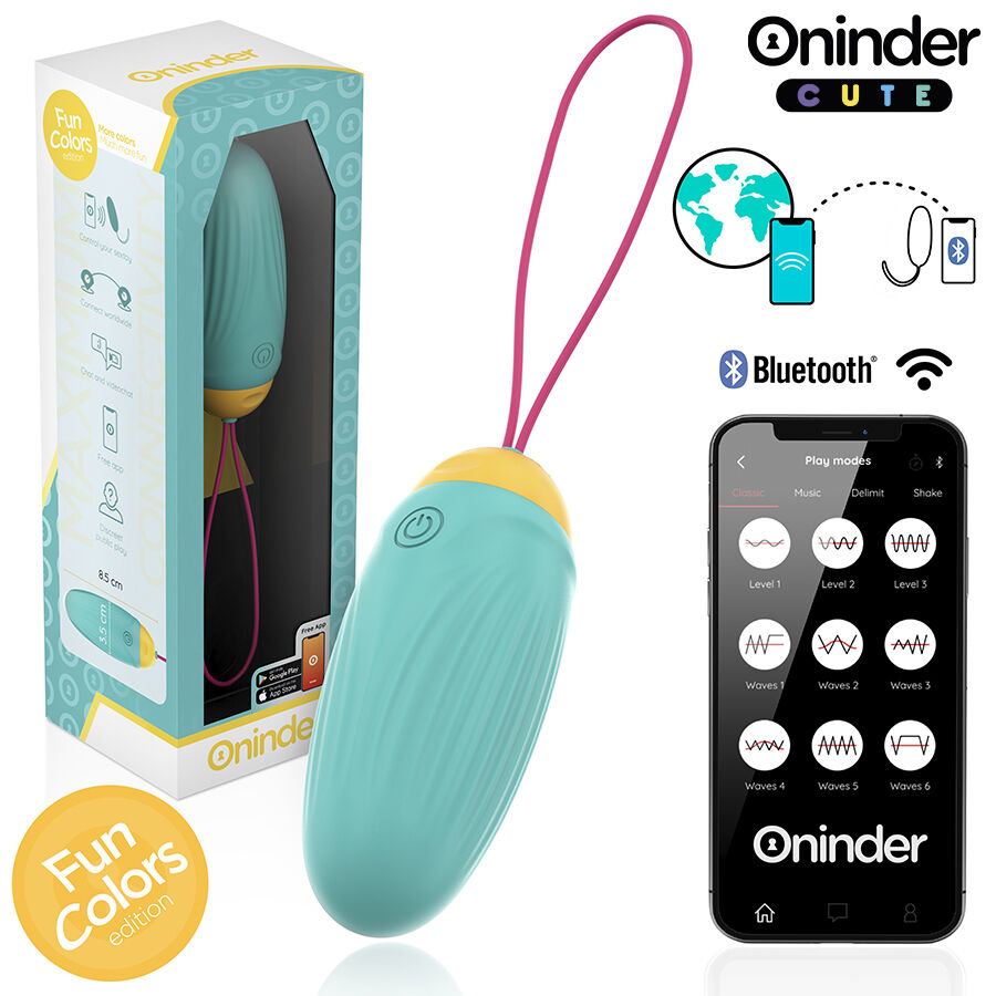ONINDER CUTE - LOVE PLEASURE VIBRO-ROTATING SILICONE GEM EGG - FREE WORLDWIDE APP - Image 3