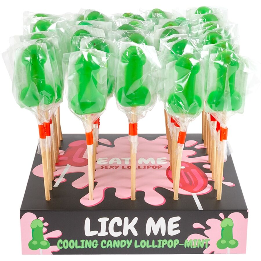 SECRETPLAY – MINT CANDY PENIS LOLLIPOP DISPLAY WITH COLD EFFECT (40 UNITS)