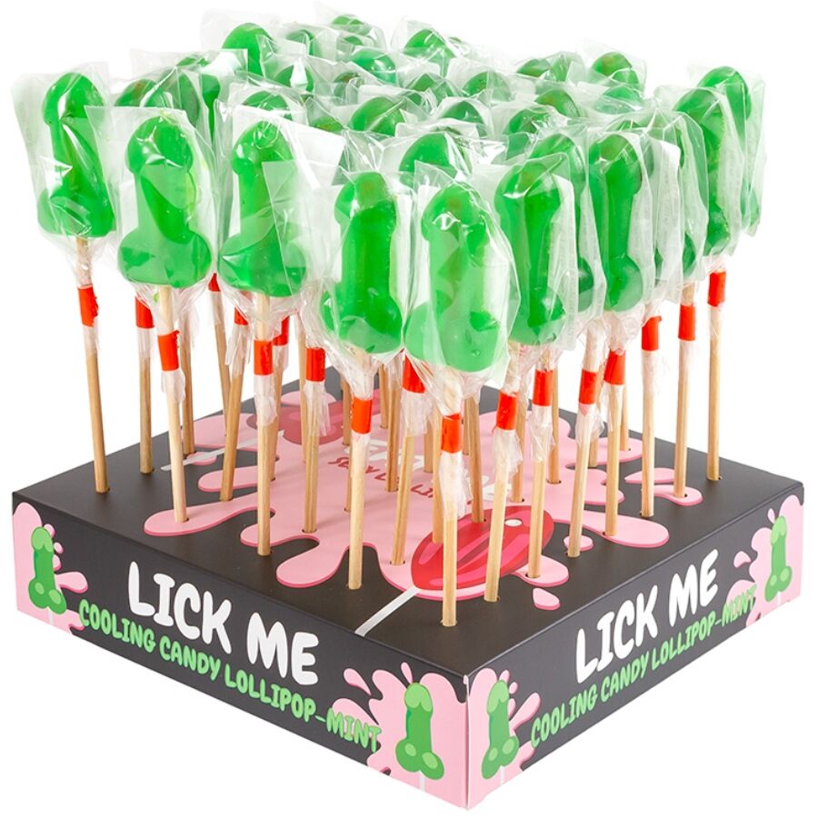 SECRETPLAY – MINT CANDY PENIS LOLLIPOP DISPLAY WITH COLD EFFECT (40 UNITS)