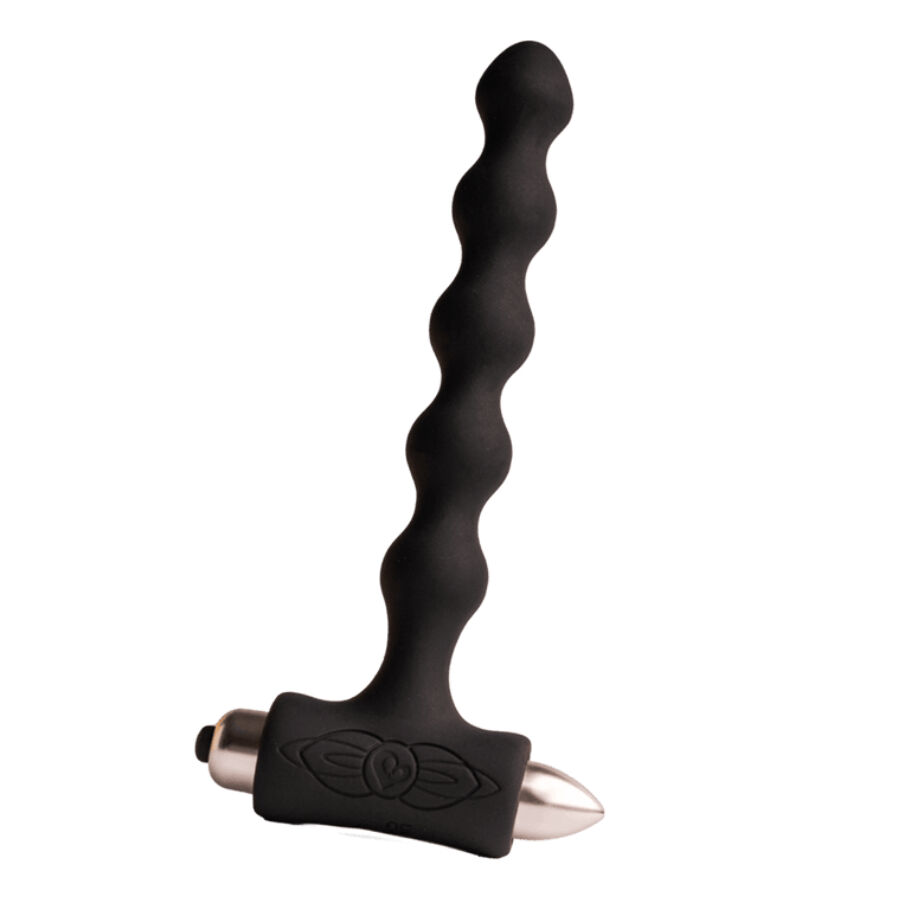 ROCKS- OFF – PETITE SENSATIONS PEARLS ANAL PLUG VIBRATOR BLACK