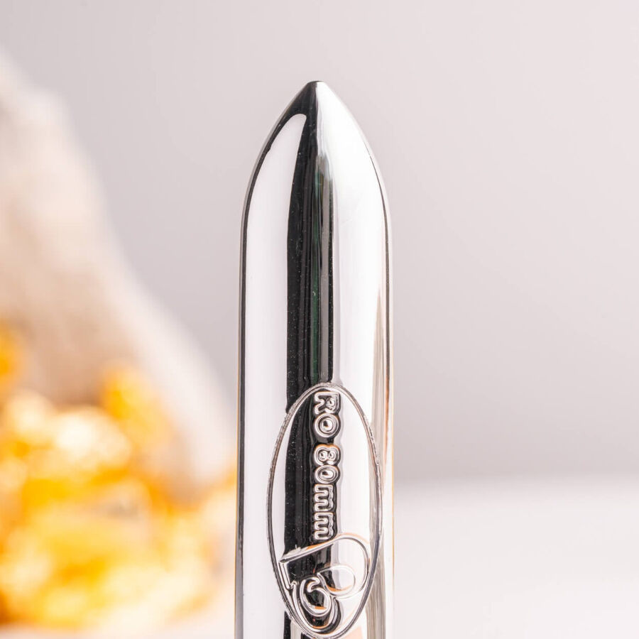 ROCKS-OFF – RO-80 CHROME VIBRATING BULLET SILVER
