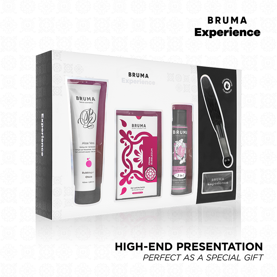 BRUMA XPERIENCE – SWEET GUM TEMPTATION KIT WITH ORGASM ENHANCER
