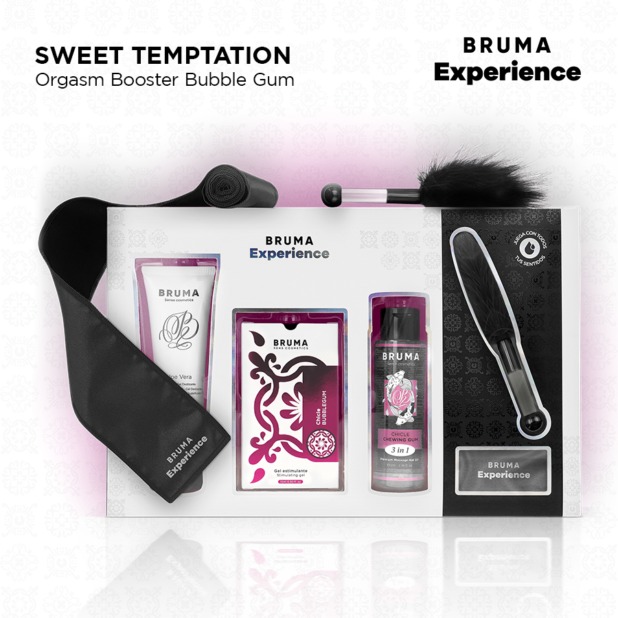 BRUMA XPERIENCE – SWEET GUM TEMPTATION KIT WITH ORGASM ENHANCER